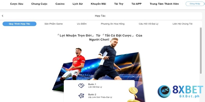 Làm đại lý 8XBET đảm bảo nhận hoa hồng hấp dẫn