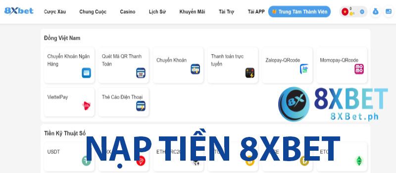 nạp tiền 8xbet